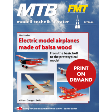 MTB Electric model airplanes made of balsa wood (PoD)