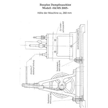 Construction plan Steam engine model SKMS