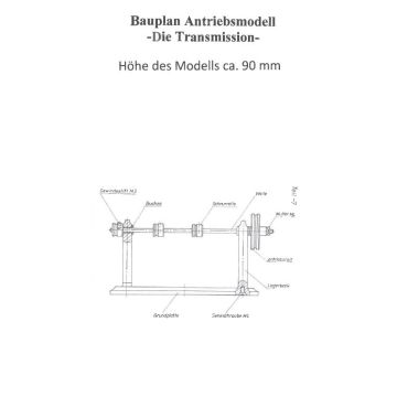 Construction plan Propulsion model transmission