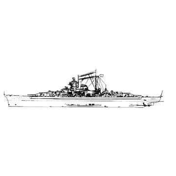 Construction plan Tirpitz/ Bismarck 1941