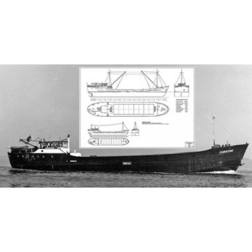BAUPLAN KÜSTENMOTORSCHIFF CHRISTINE