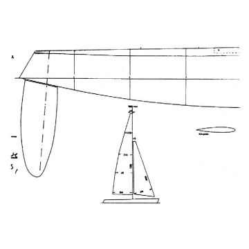 BAUPLAN 1-METER-SEGELYACHT