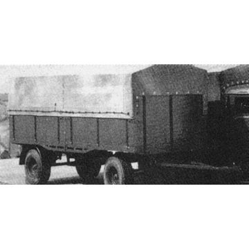 Construction plan two axle trailer