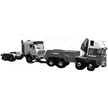 Construction plan towing vehicles