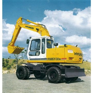 Construction plan Mobile excavator Hundai Robex 130W