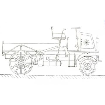 Construction plan Daimler Motor-Lastwagen