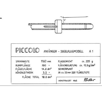 Construction plan Piccolo