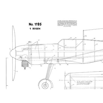 Construction plan Me 109 (Graupner-Edition)