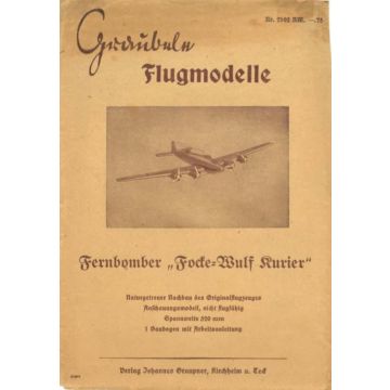Construction plan Focke-Wulf Kurier