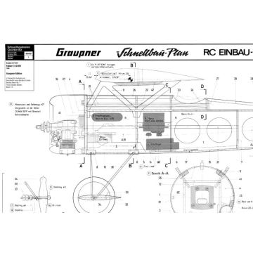 Construction plan Fokker E.V. D.VIII (Graupner Edition)