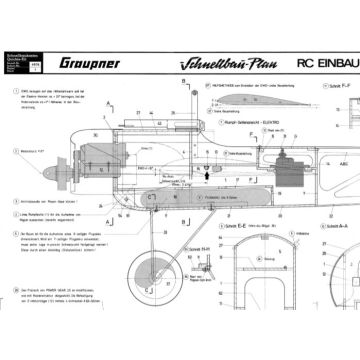 Construction plan Fokker E.III (Graupner-Edition)