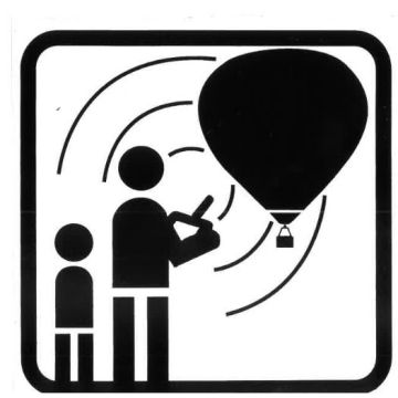 Sticker pictogram ballooning