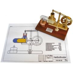 Construction plan hot air engine